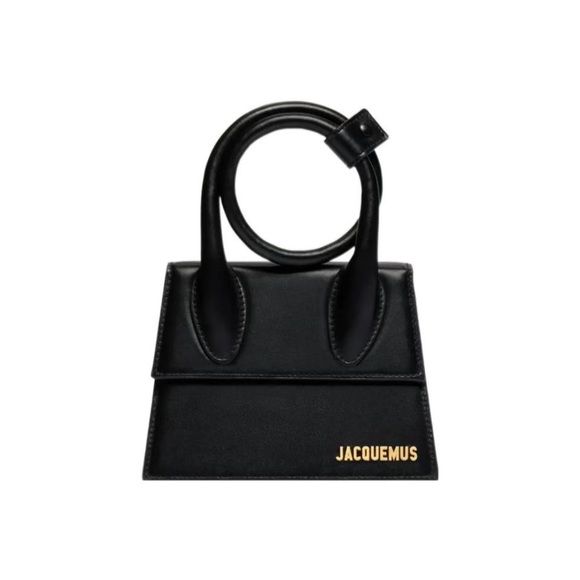 Jacquemus Elegant Black Mini Bag with Gold Accent - Picture 1 of 5